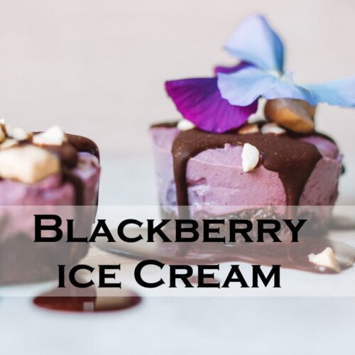 Blackberry Ice Cream Recipe - Serving Ice Cream