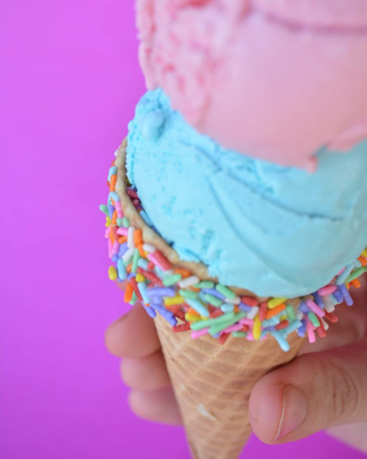 Cotton Candy Ice Cream Recipe Serving Ice Cream