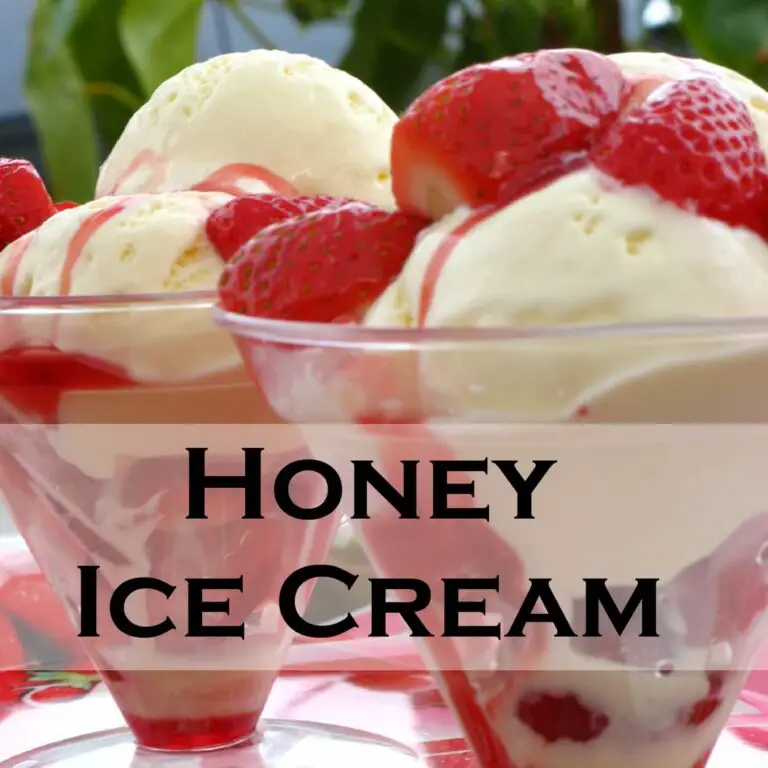 Honey Ice Cream Recipe Serving Ice Cream 