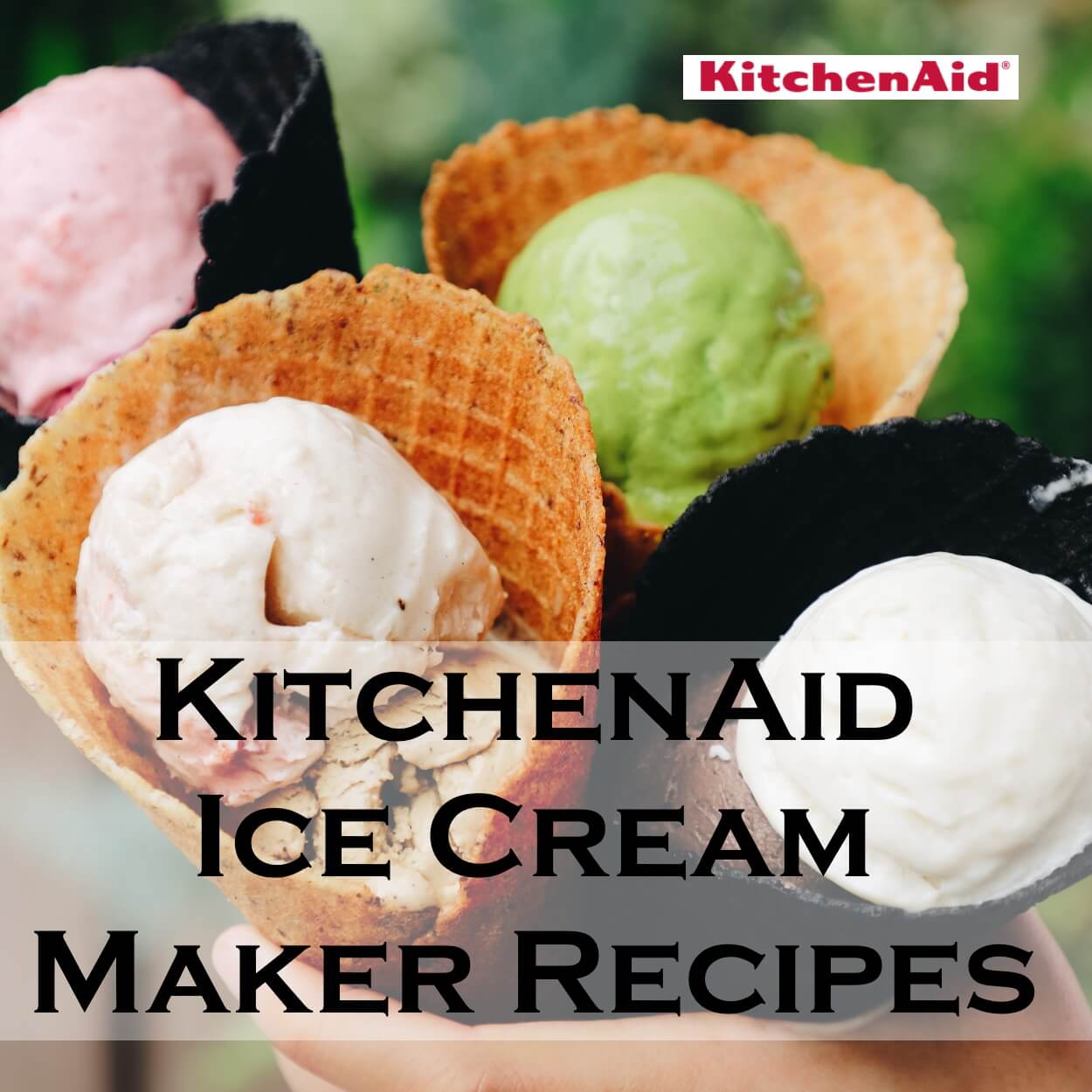  Ice Cream Attachment for Kitchenaid - 2 Quart Frozen