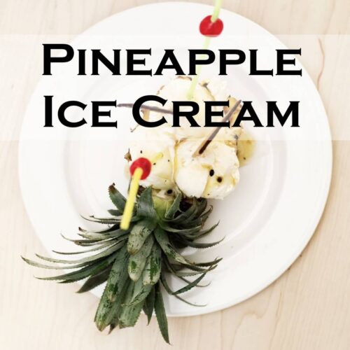 Pineapple Ice Cream Recipe Serving Ice Cream