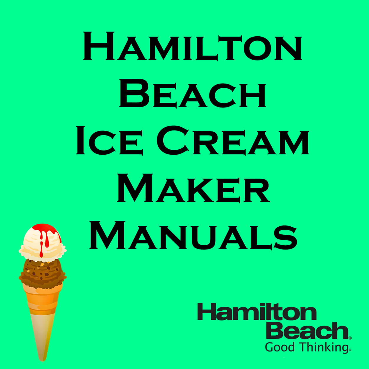 NEW Hamilton Beach Half Pint Ice Cream Maker Blue color 68550E